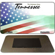 Tennessee with American Flag Novelty Metal Magnet M-12371