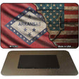 Arkansas/American Flag Novelty Metal Magnet M-12383