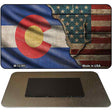 Colorado/American Flag Novelty Metal Magnet M-12385