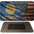 Georgia/American Flag Novelty Metal Magnet M-12389