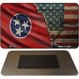 Tennessee/American Flag Novelty Metal Magnet M-12421