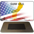 Guam with American Flag Novelty Metal Magnet M-12480