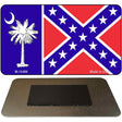 South Carolina Confederate Flag Novelty Metal Magnet M-12489