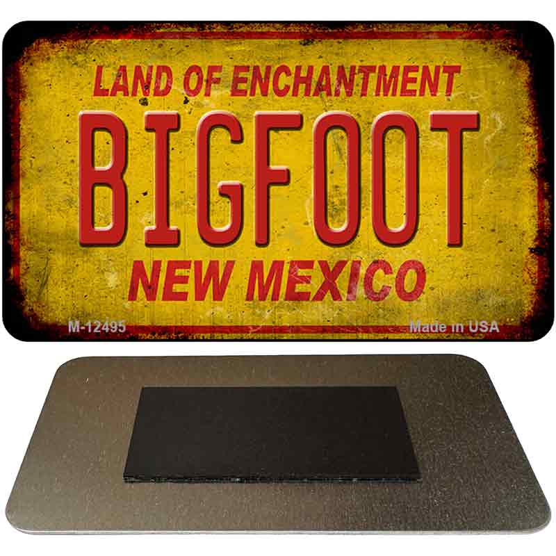 Bigfoot New Mexico Novelty Metal Magnet M-12495