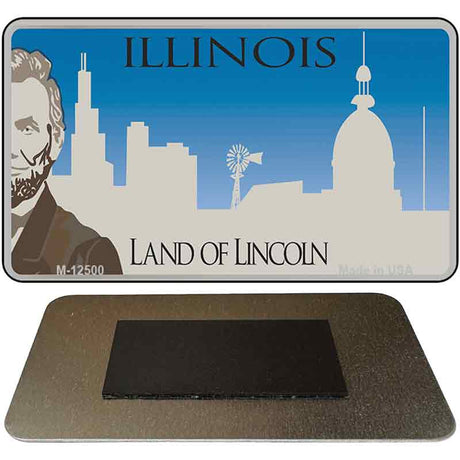 Illinois Blank Novelty Metal Magnet M-12500