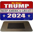 Re-Elect Trump 2024 Novelty Metal Magnet M-12515