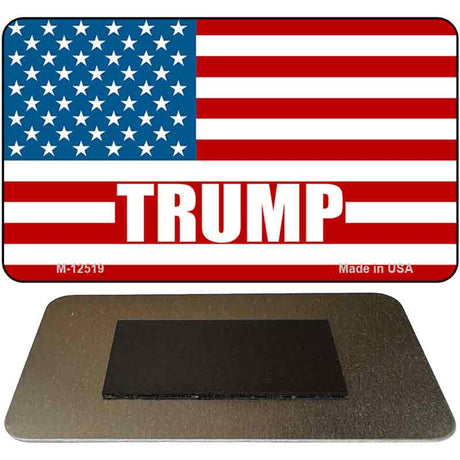 Trump American Flag Novelty Metal Magnet M-12519