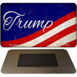 Trump on Waving Flag Novelty Metal Magnet M-12527