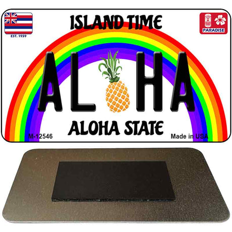 Aloha Pineapple Novelty Metal Magnet M-12546