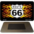 Route 66 Flame Novelty Metal Magnet M-1254