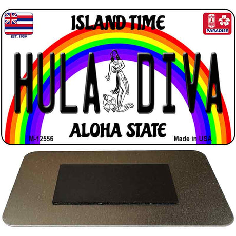 Hula Diva Novelty Metal Magnet M-12556