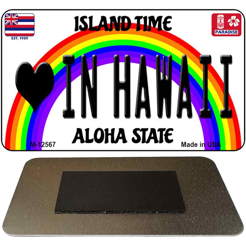 Love In Hawaii Novelty Metal Magnet M-12567