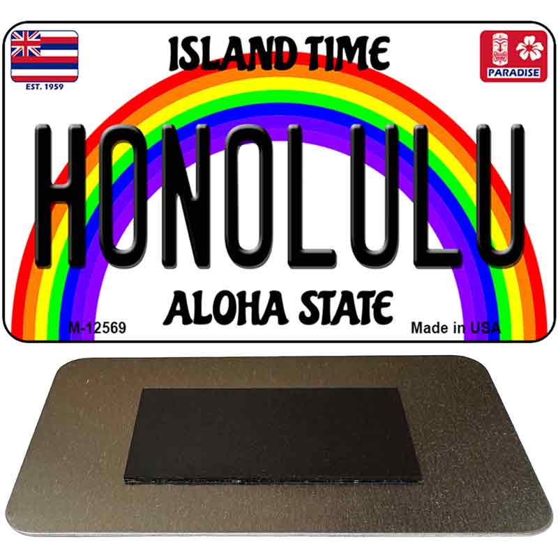 Honolulu Novelty Metal Magnet M-12569