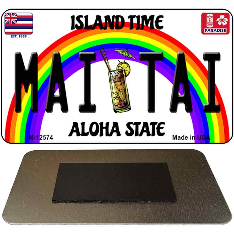 Mai Tai Novelty Metal Magnet M-12574