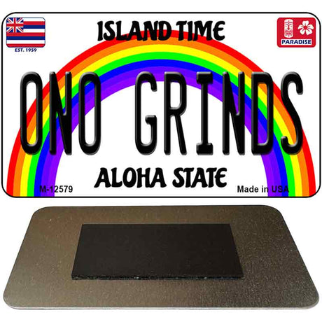 Ono Grinds Novelty Metal Magnet M-12579