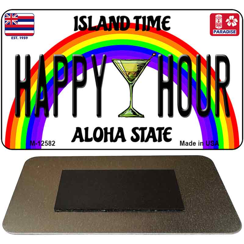 Happy Hour Novelty Metal Magnet M-12582