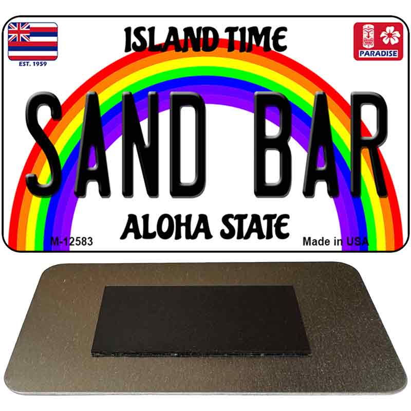 Sand Bar Novelty Metal Magnet M-12583