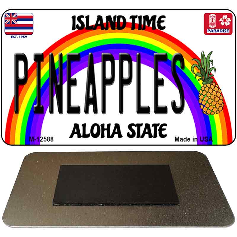 Pineapples Novelty Metal Magnet M-12588