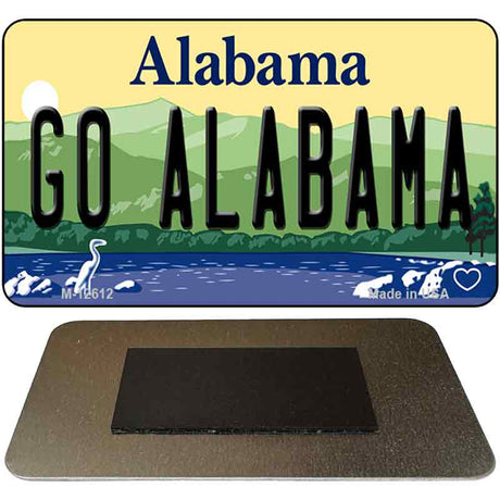 Go Alabama Novelty Metal Magnet M-12612