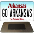 Go Arkansas Novelty Metal Magnet M-12642