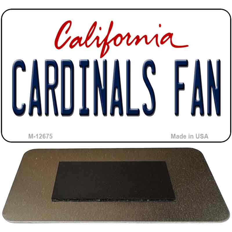 Cardinals Fan Novelty Metal Magnet M-12675