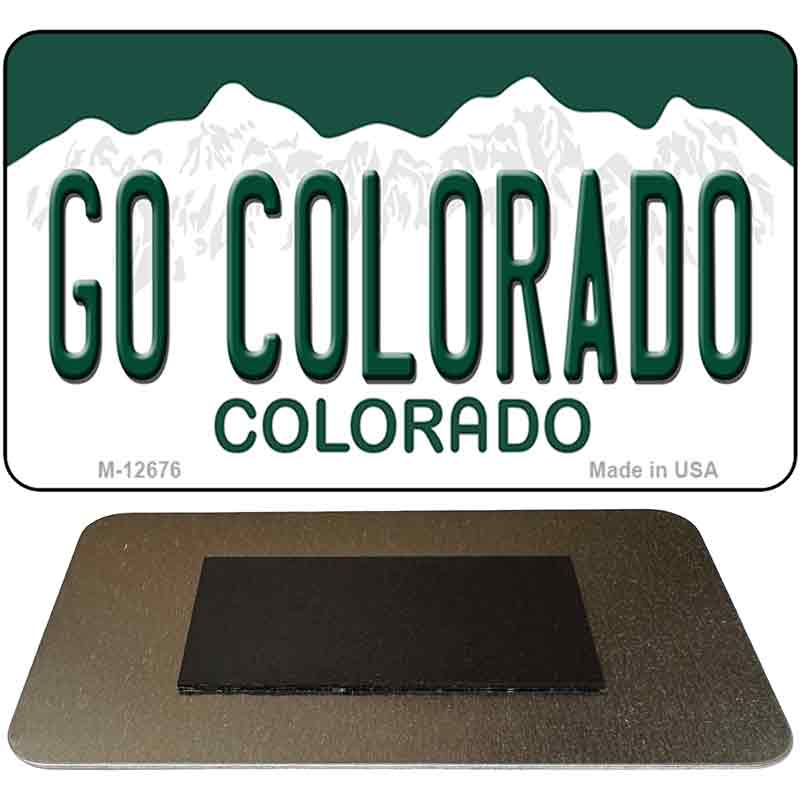 Go Colorado Novelty Metal Magnet M-12676