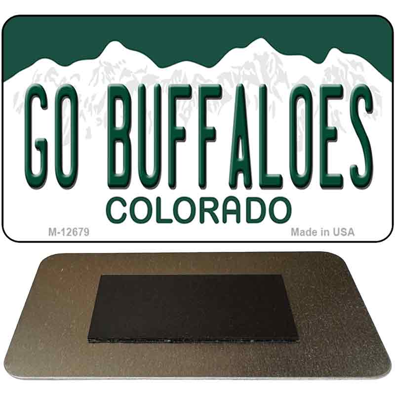 Go Buffaloes Novelty Metal Magnet M-12679