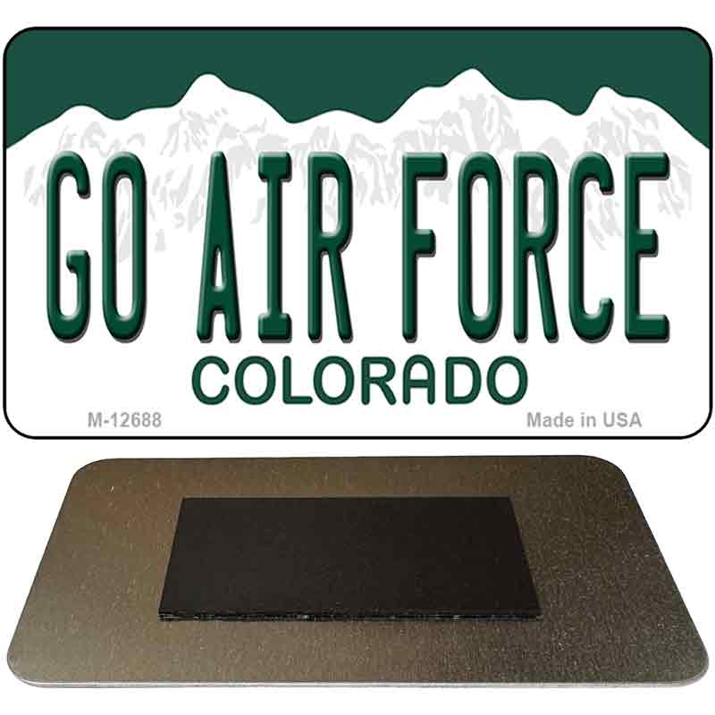 Go Air Force Novelty Metal Magnet M-12688