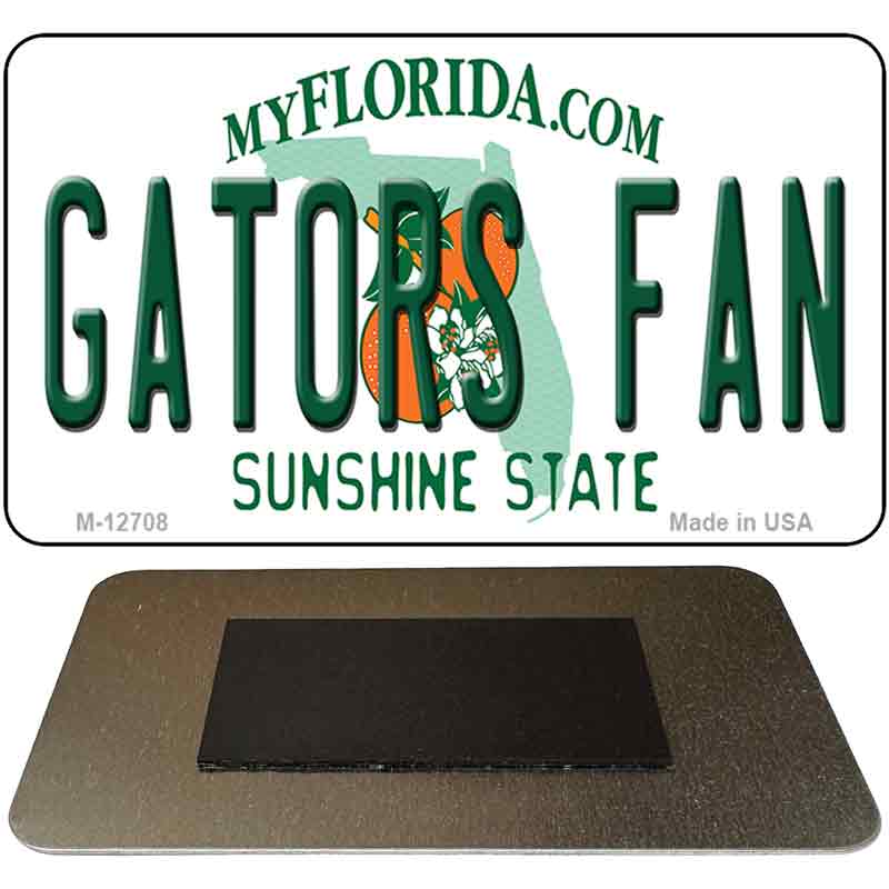 Gators Fan Novelty Metal Magnet M-12708