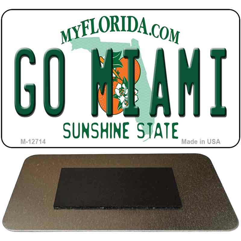 Go Miami Novelty Metal Magnet M-12714