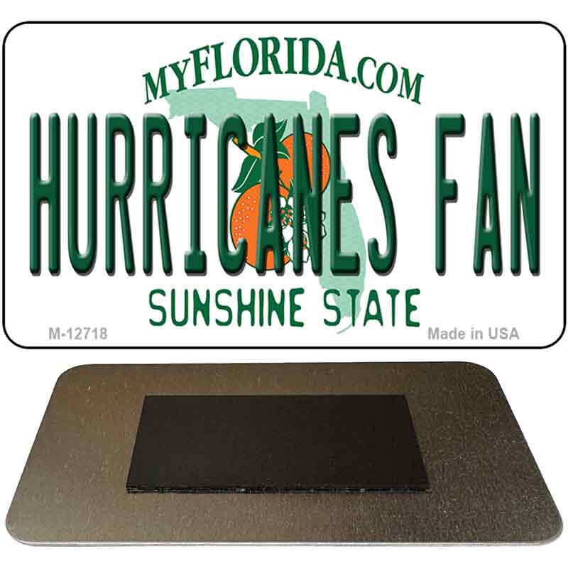 Hurricanes Fan Novelty Metal Magnet M-12718