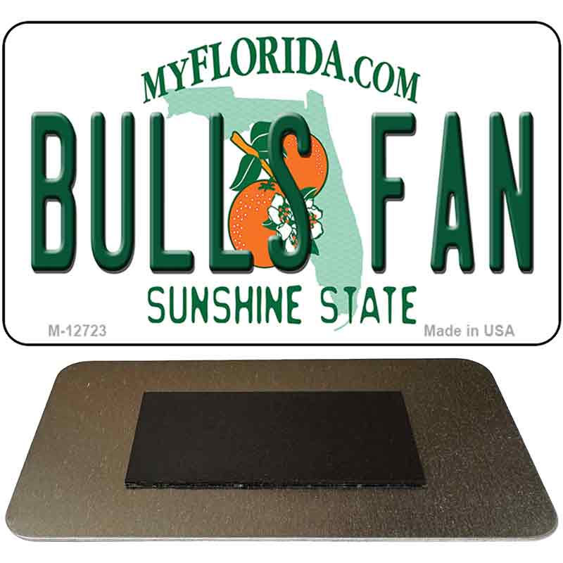 Bulls Fan Novelty Metal Magnet M-12723