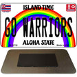 Go Warriors Novelty Metal Magnet M-12732