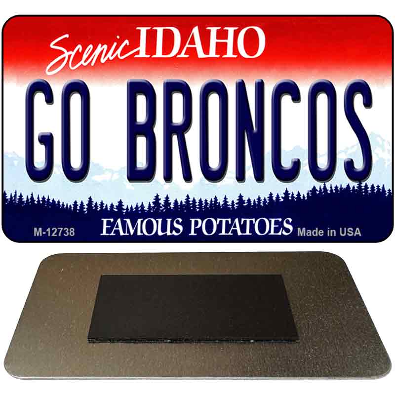 Go Broncos Novelty Metal Magnet M-12738