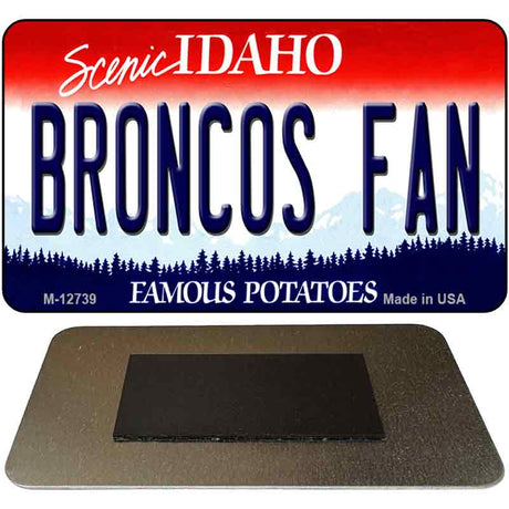 Broncos Fan Novelty Metal Magnet M-12739