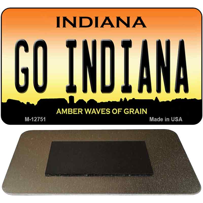 Go Indiana Novelty Metal Magnet M-12751