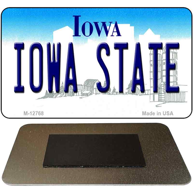 Iowa State Novelty Metal Magnet M-12768