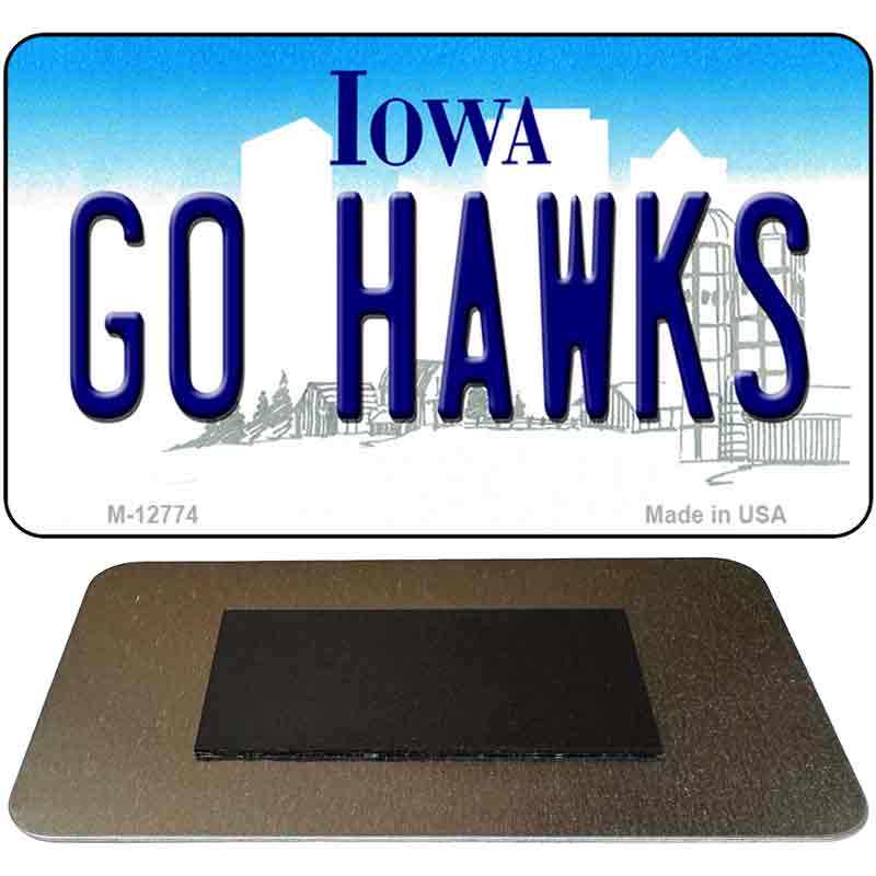 Go Hawks Novelty Metal Magnet M-12774