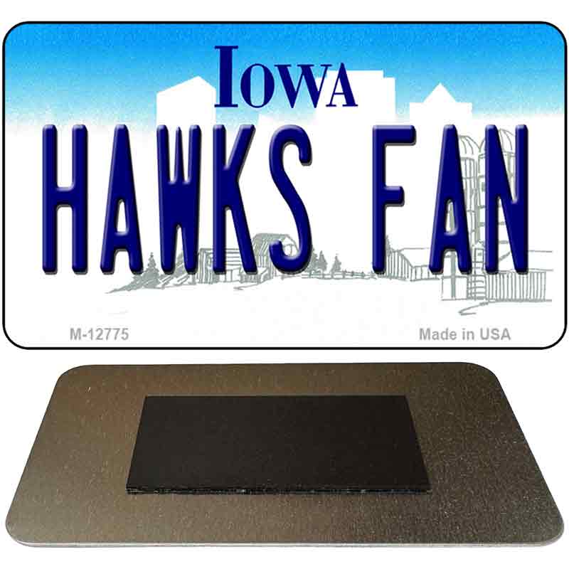 Hawks Fan Novelty Metal Magnet M-12775