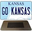 Go Kansas Novelty Metal Magnet M-12776