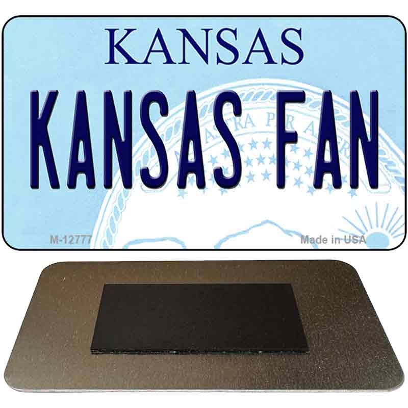 Kansas Fan Novelty Metal Magnet M-12777