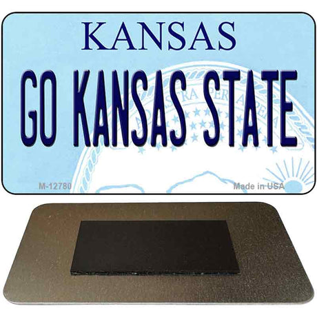 Go Kansas State Novelty Metal Magnet M-12780