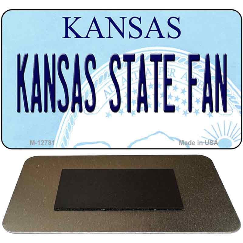 Kansas State Fan Novelty Metal Magnet M-12781