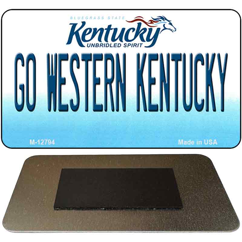 Go Western Kentucky Novelty Metal Magnet M-12794