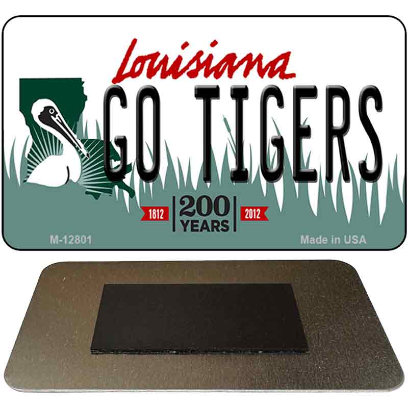 Go Tigers Novelty Metal Magnet M-12801