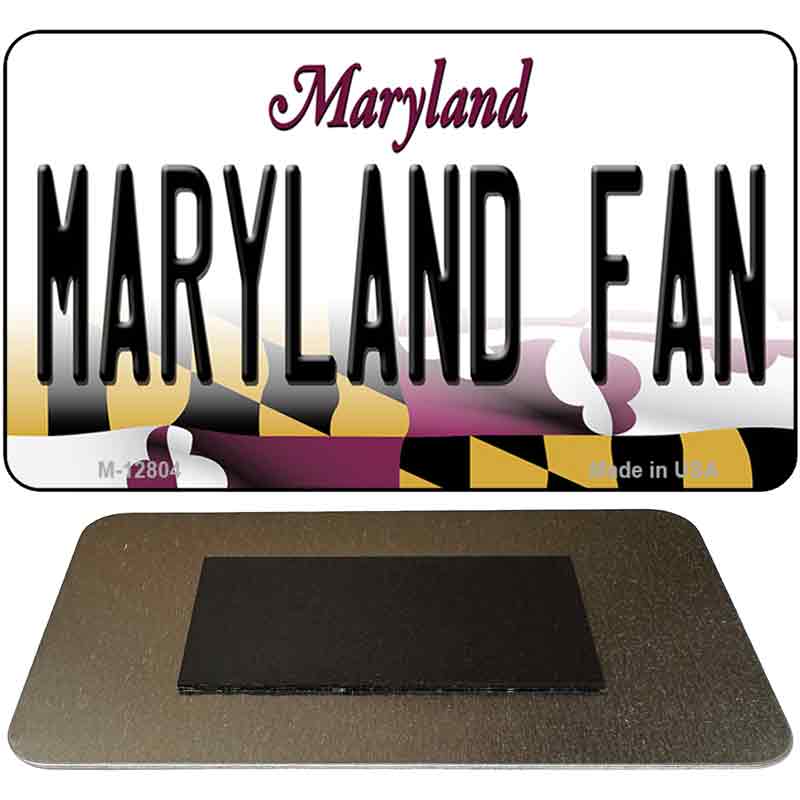 Maryland Fan Novelty Metal Magnet M-12804