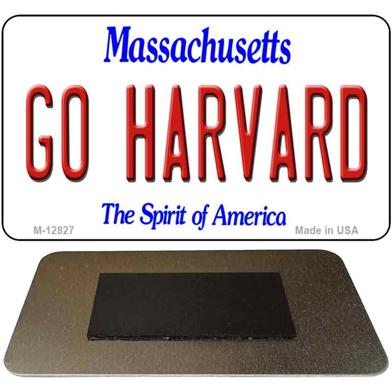 Go Harvard Novelty Metal Magnet M-12827