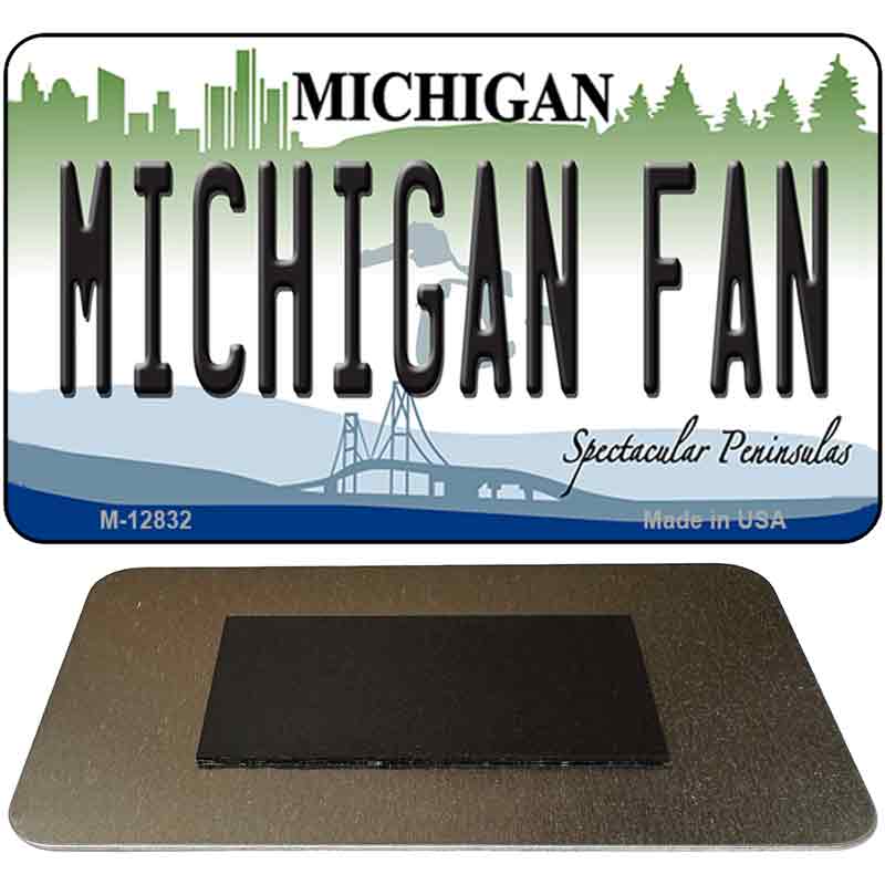 Michigan Fan Novelty Metal Magnet M-12832