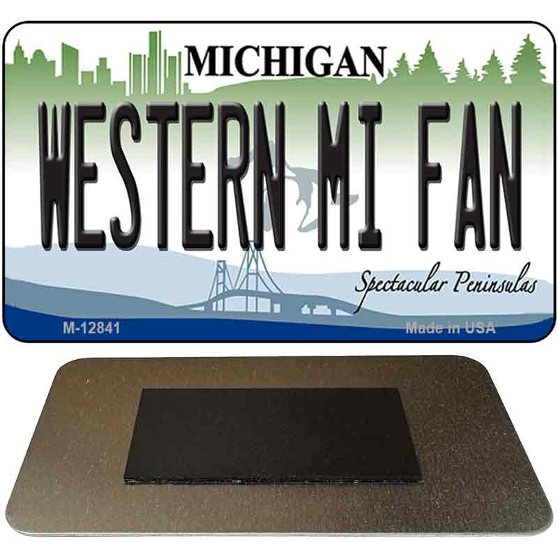 Western Michigan Fan Novelty Metal Magnet M-12841