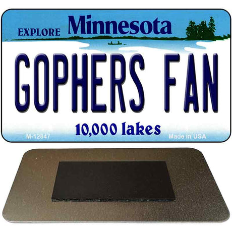 Gophers Fan Novelty Metal Magnet M-12847